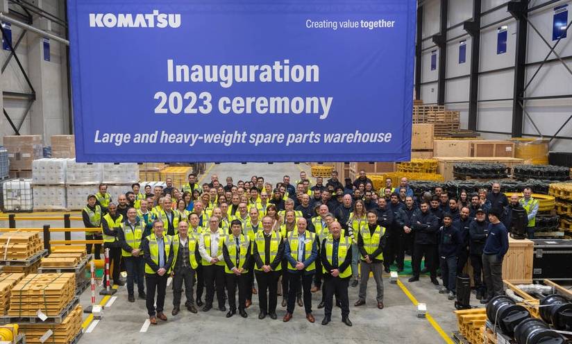 Komatsu Europe adds a new warehouse extension