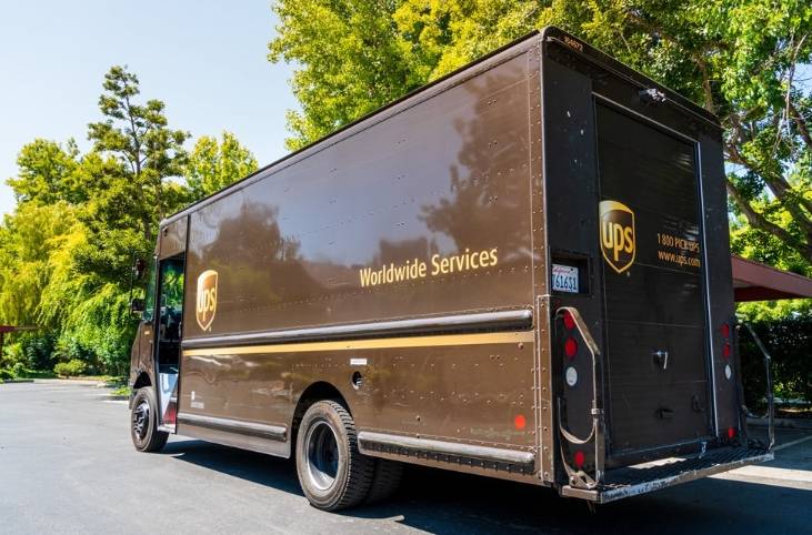 UPS semi-truck